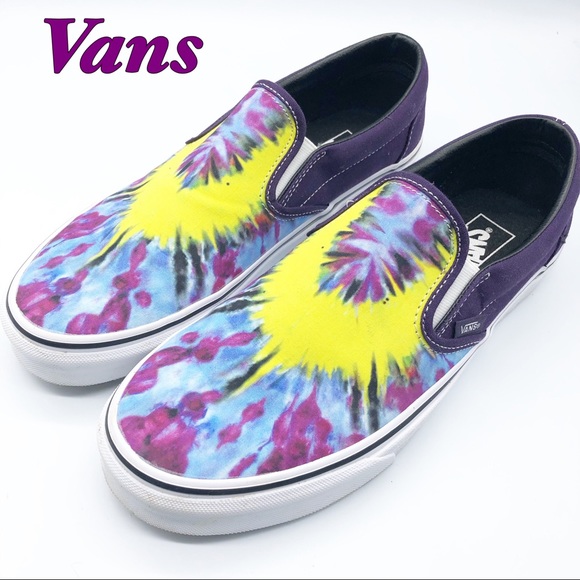pink purple yellow vans